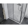 Mexen Apia 140 x 90 cm stumdomas dušo kabinas, skaidrus, chromas + Flat padėklas - 840-140-090-01-00-4010