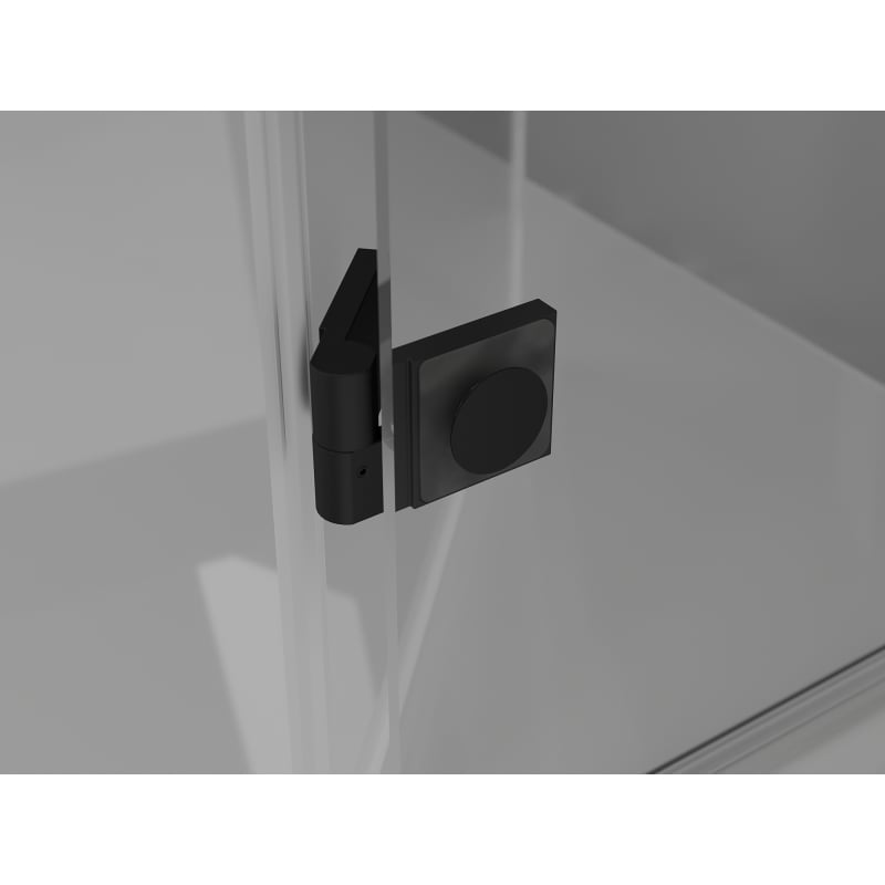 Mexen Lunar L Duo atveriama dušo kabina kairė 115 x 100 cm, skaidri, juoda - 834L-115L-100P-70-00