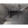 Mexen Lunar L Duo dušo kabina su atveriamomis durimis 115 x 115 cm, permatomos, juoda - 834L-115L-115P-70-00