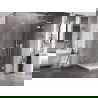 Mexen Lunar L dešinysis atveriamas dušo kabinas 80 x 80 cm, skaidrus, baltas - 834L-080-080-20-00-P