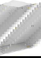 Mexen Lunar L dušinė kabina, atidaroma dešinė 90 x 70 cm, skaidri, auksinė - 834L-090-070-50-00-P