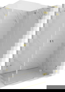 Mexen Lunar L dešinysis dušo kabina 85 x 80 cm, permatomas, auksinis - 834L-085-080-50-00-P