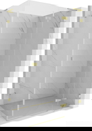 Mexen Lunar L dušų kabina atidaroma dešinė 85 x 70 cm, skaidri, auksinė šlifuota - 834L-085-070-55-00-P