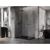 Mexen Lunar L Duo atidaromoji dušo kabina 110 x 100 cm, skaidrus, ginklų metalo spalva - 834L-110L-100P-95-00