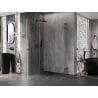 Mexen Lunar L Duo atidaromoji dušo kabina 110 x 100 cm, skaidrus, ginklų metalo spalva - 834L-110L-100P-95-00