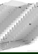 Mexen Lunar L dušo kabina atveriama dešinė 90 x 70 cm, permatoma, šlifuota gun gray - 834L-090-070-66-00-P