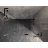 Mexen Lunar L dešinės pusės varstoma dušo kabina 100 x 70 cm, skaidri, juoda - 834L-100-070-70-00-P