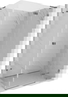 Mexen Lunar L dešinė pusiau atveriama dušo kabina 95 x 80 cm, skaidri, ginklo metalo spalvos - 834L-095-080-95-00-P