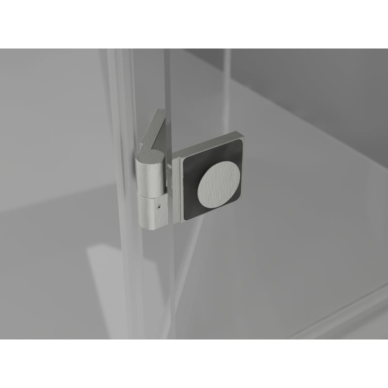 Mexen Lunar L Duo kairimo dušų kabina, atidaroma kairė 85 x 70 cm, skaidri, šlifuotas nikelis - 834L-085L-070P-97-00