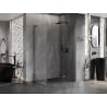 Mexen Lunar L dešinysis atverčiamas dušo kabinos rinkinys 100 x 90 cm, skaidrus, ginklų metalo - 834L-100-090-95-00-P