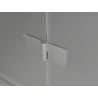 Mexen Lunar L Duo dušo kabina atveriama 90 x 85 cm, permatoma, šlifuotas nikelis - 834L-090L-085P-97-00