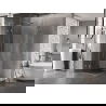 Mexen Lunar L Duo atveriama dušo kabina 90 x 90 cm, permatoma, šepečiu nikelis - 834L-090L-090P-97-00