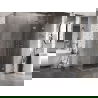 Mexen Lunar dešinės pusės dušo kabina 100 x 80 cm, permatoma, chromas - 834-100-080-01-00-P