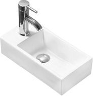 Mexen Inez dešinysis stalviršio praustuvas 45 x 25 cm, baltas - 21434500R