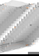 Mexen Lunar durelių tipo dušo kabina, dešinė 90 x 70 cm, skaidri, šlifuota varis - 834-090-070-65-00-P