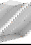 Mexen Lunar dešinės pusės atveriama dušo kabina 95 x 80 cm, skaidri, šlifuota varis - 834-095-080-65-00-P