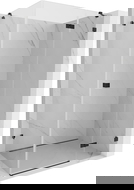 Mexen Lunar dešinė stumdomųjų durų dušo kabina 75 x 70 cm, skaidri, juoda - 834-075-070-70-00-P