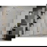 Mexen Roma pakreipiama dušo kabina 120 x 70 cm, Skaidrus, Auksinė - 854-120-070-50-00