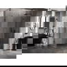 Mexen Lunar dešinė atidaroma dušo kabina 100 x 90 cm, permatoma, juoda - 834-100-090-70-00-P