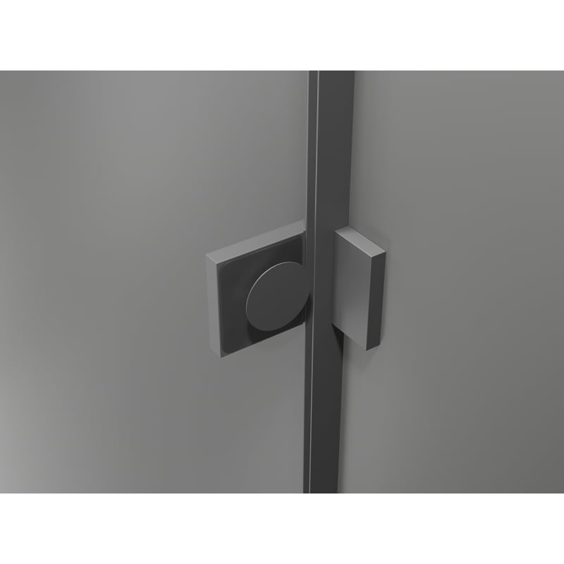 Mexen Lunar dešinėje pusėje atsidaranti dušo kabina 85 x 70 cm, permatoma, ginklų metalo spalva - 834-085-070-95-00-P