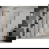 Mexen Roma pakreipiama dušo kabina 70 x 70 cm, Skaidrus, Juoda - 854-070-070-70-00