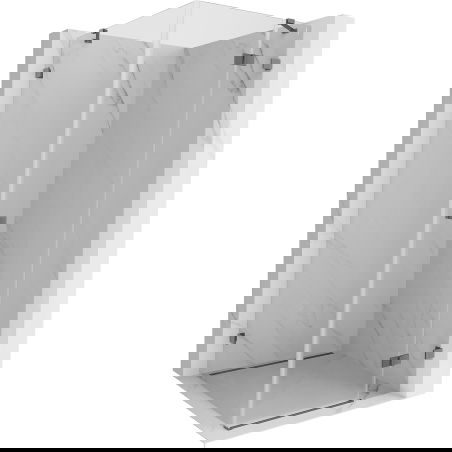 Mexen Lunar dešai kabina dušui 80 x 80 cm, skaidri, ginklų metalo spalva - 834-080-080-95-00-P