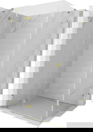 Mexen Lunar Kairenamo kabina atveriama kairė 95 x 80 cm, skaidri, auksinė - 834-095-080-50-00-L