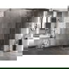 Mexen Lunar dušo kabina dešinė pusė 100 x 100 cm, permatoma, šlifuotas nikelis - 834-100-100-97-00-P