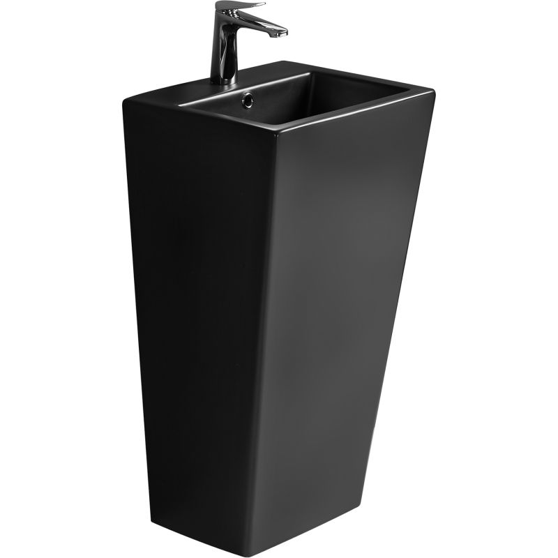 Mexen Liza laisvai stovintis praustuvas 44 x 38 cm, juodas matinis - 26154470