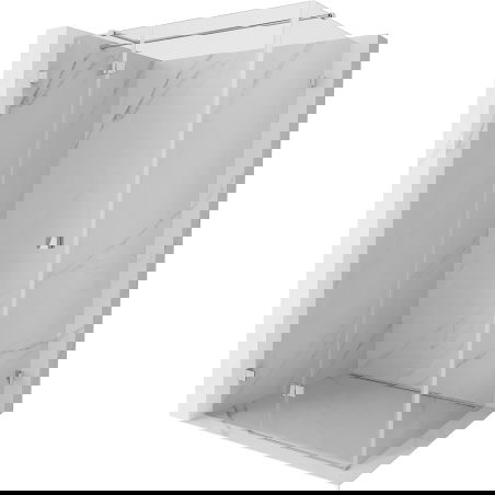 Mexen Lunar T dušo kabina su kairiniu varstymu 110 x 80 cm, skaidrus, chromas - 834T-110-080-01-00-L