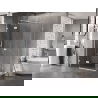 Mexen Lunar T dušinė kabina atidaroma kairė 130 x 80 cm, skaidri, balta - 834T-130-080-20-00-L