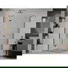 Mexen Roma pakreipiama dušo kabina 120 x 70 cm, Skaidrus, Juoda - 854-120-070-70-00