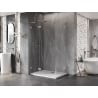Mexen Lunar L Duo dušo kabina atveriama 115 x 80 cm, skaidrus, šlifuotas nikelis - 834L-115L-080P-97-00