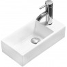 Mexen Inez kairiosios pusės stalviršinė kriauklė 40 x 20 cm, balta - 21484000L