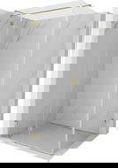 Mexen Lunar T dušo kabina lentinė kairė 130 x 120 cm, skaidri, auksinė - 834T-130-120-50-00-L