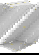 Mexen Lunar T dušo kabina su kairiais varstomais durimis, 110 x 100 cm, skaidri, auksinė matinė - 834T-110-100-55-00-L