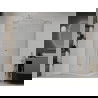 Mexen Roma pakreipiama dušo kabina 70 x 80 cm, Skaidrus, Chromo + dušo padėklas Flat - 854-070-080-01-00-4010