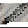 Mexen Roma pakreipiama dušo kabina 70 x 80 cm, Skaidrus, Chromo + dušo padėklas Flat - 854-070-080-01-00-4010
