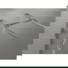 Mexen Lunar T dušo kabina atveriama į dešinę 125 x 100 cm, skaidri, chromuota - 834T-125-100-01-00-P