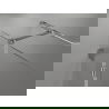 Mexen Lunar T dušo kabina atveriama į dešinę 125 x 100 cm, skaidri, chromuota - 834T-125-100-01-00-P