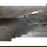 Mexen Lunar T kairioji atverčiama dušo kabina 110 x 110 cm, skaidri, chromuota - 834T-110-110-01-00-L