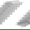 Mexen Lunar T kairuoši dušo kabina kairė 120 x 120 cm, skaidrus, šlifuotas varis - 834T-120-120-65-00-L