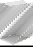 Mexen Lunar dušo kabina atidaroma kairė 75 x 70 cm, permatoma, auksinė matinė - 834-075-070-55-00-L