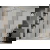 Mexen Roma pakreipiama dušo kabina 70 x 90 cm, Skaidrus, Auksinė + dušo padėklas Flat - 854-070-090-50-00-4010