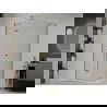Mexen Roma pakreipiama dušo kabina 100 x 70 cm, Skaidrus, Auksinė + dušo padėklas Flat - 854-100-070-50-00-4010