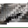 Mexen Lunar T dušo kabina su kairiniu varstymu 120 x 120 cm, skaidri, pistoletinis metalas - 834T-120-120-95-00-L