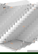 Mexen Lunar dušo kabina kairinio atidarymo kairė 75 x 70 cm, skaidri, rožinis auksas - 834-075-070-60-00-L