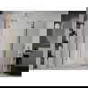 Mexen Roma Duo pakreipiama dušo kabina 100 x 100 cm, Skaidrus, Auksinė - 854-100-100-50-00-02