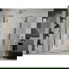 Mexen Roma Duo pakreipiama dušo kabina 70 x 70 cm, Skaidrus, Juoda - 854-070-070-70-00-02