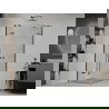 Mexen Roma Duo pakreipiama dušo kabina 80 x 80 cm, Skaidrus, Juoda - 854-080-080-70-00-02